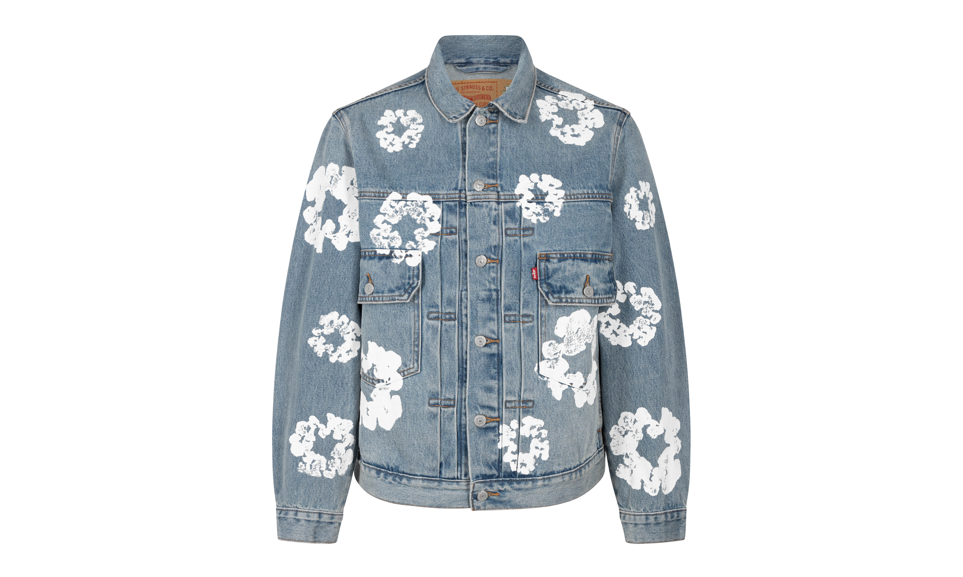 The Cotton Wreath Denim Jacket "Light Wash" DT13