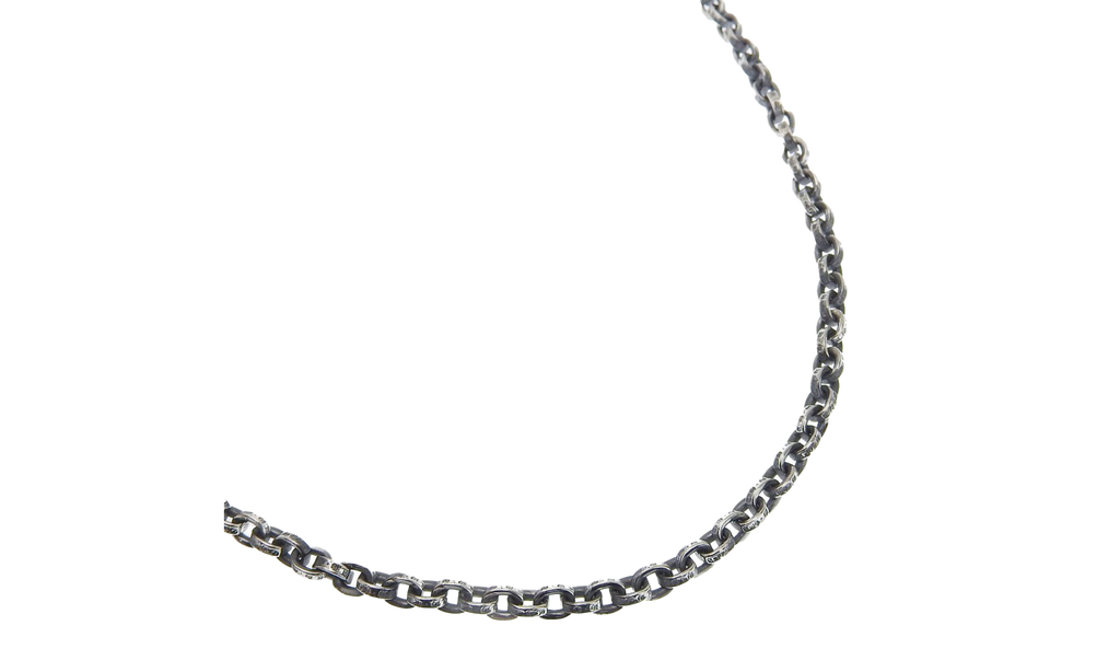 Paper chain 20 inch 925 Unisex necklace A+rank "Silver" CHRM0434