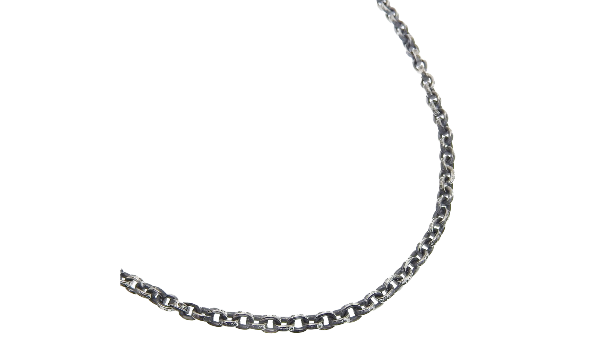 Paper chain 20 inch 925 Unisex necklace A+rank "Silver" CHRM0434