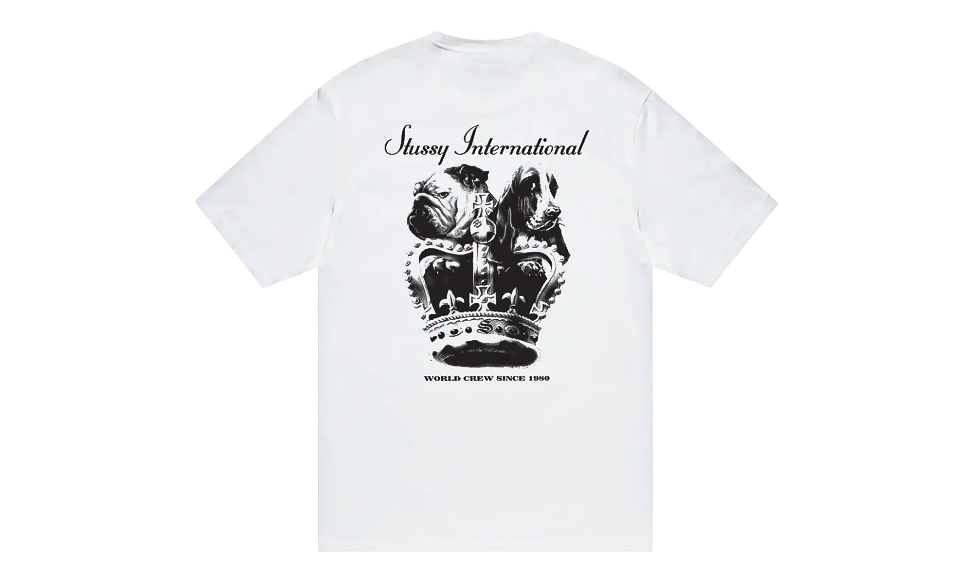 DOG CROWN TEE "White" STUS185