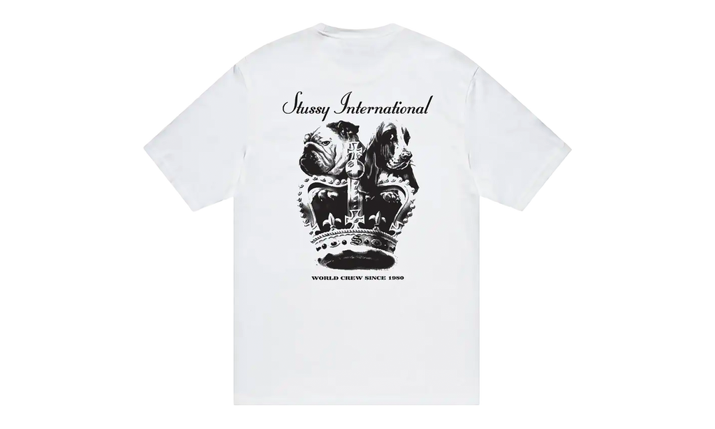 DOG CROWN TEE "White" STUS185