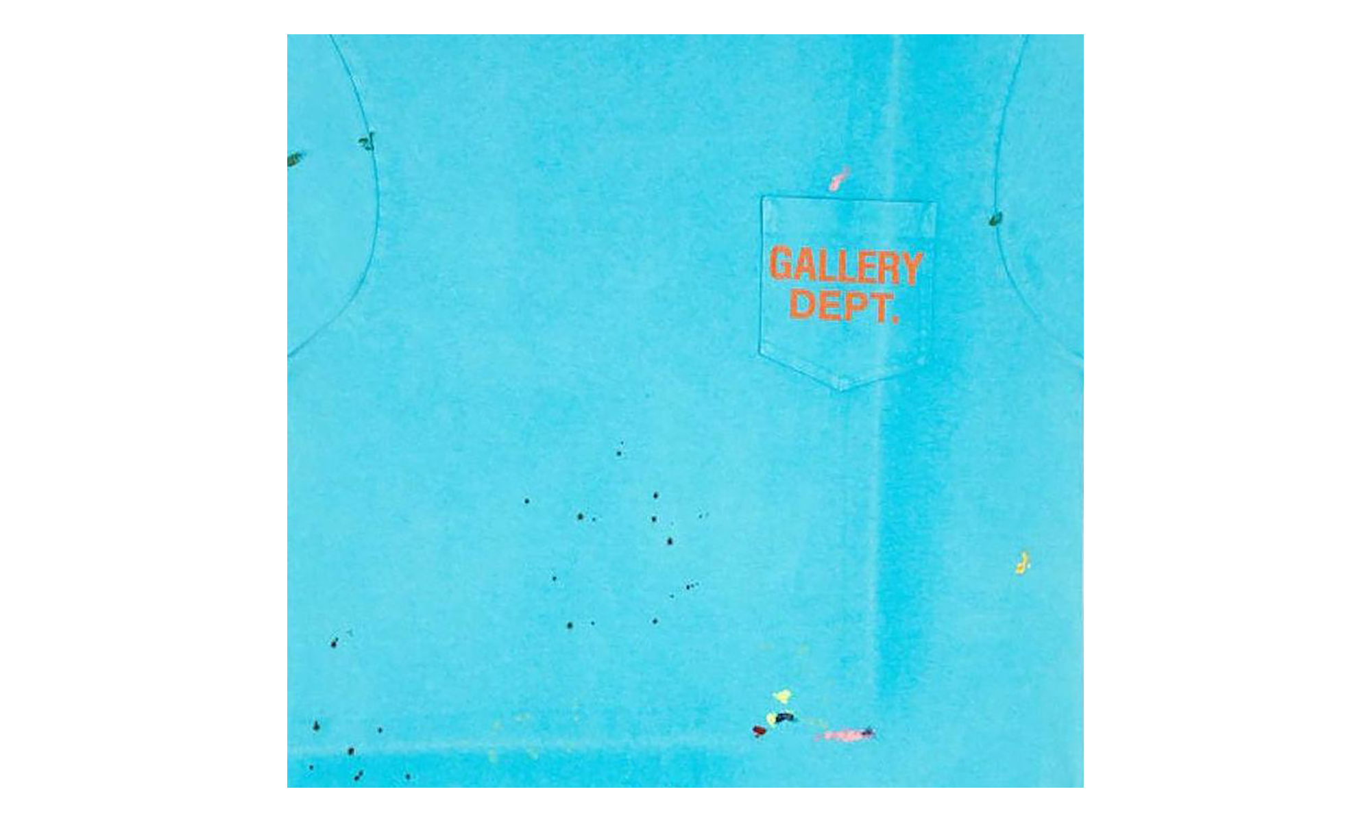 Vintage Logo Painted T-Shirt "Turquoise" GD041