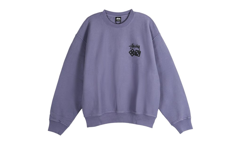 Dice Pig Dyed Crew Sweatshirt "GRAPE" 1915077 GRPE