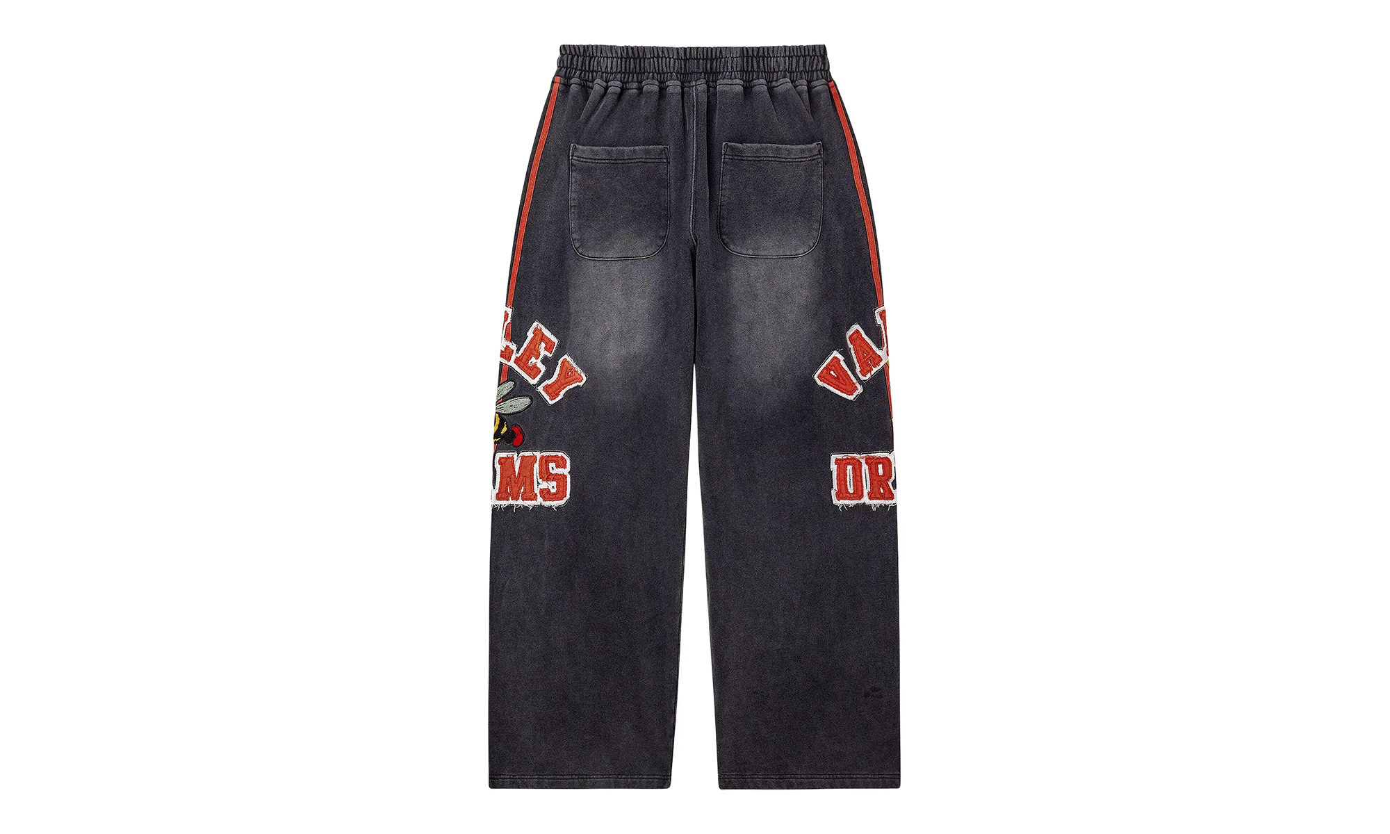 Twisted 6 Stripe Bee Sweatpants "Black / Red" 4UASJP57