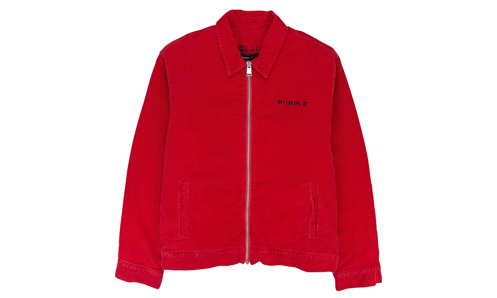 CORD FLANNEL LINED JACKET DENIM JACKETS "RED" PRP XOTW 0051