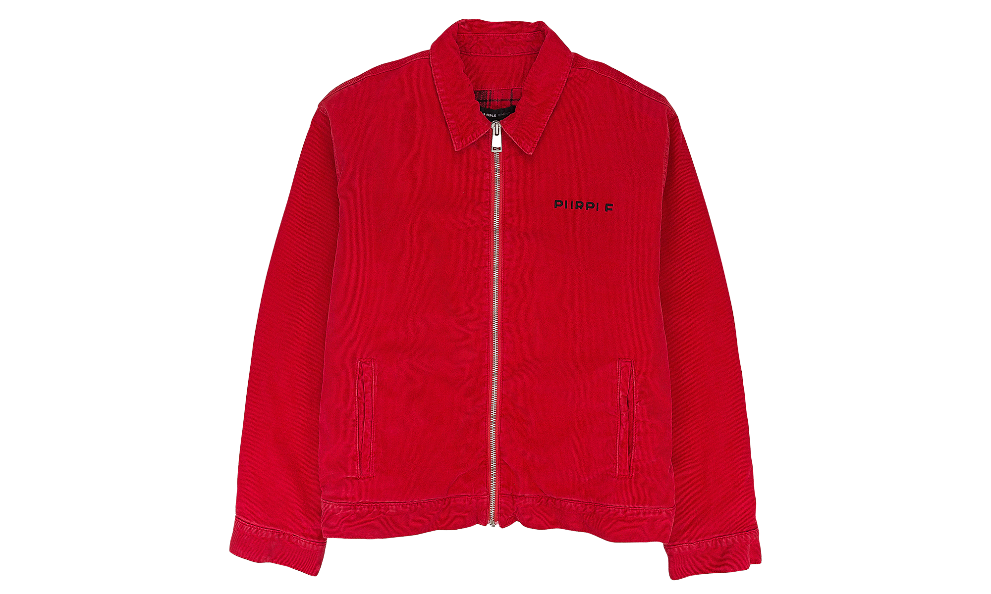 CORD FLANNEL LINED JACKET DENIM JACKETS "RED" PRP XOTW 0051