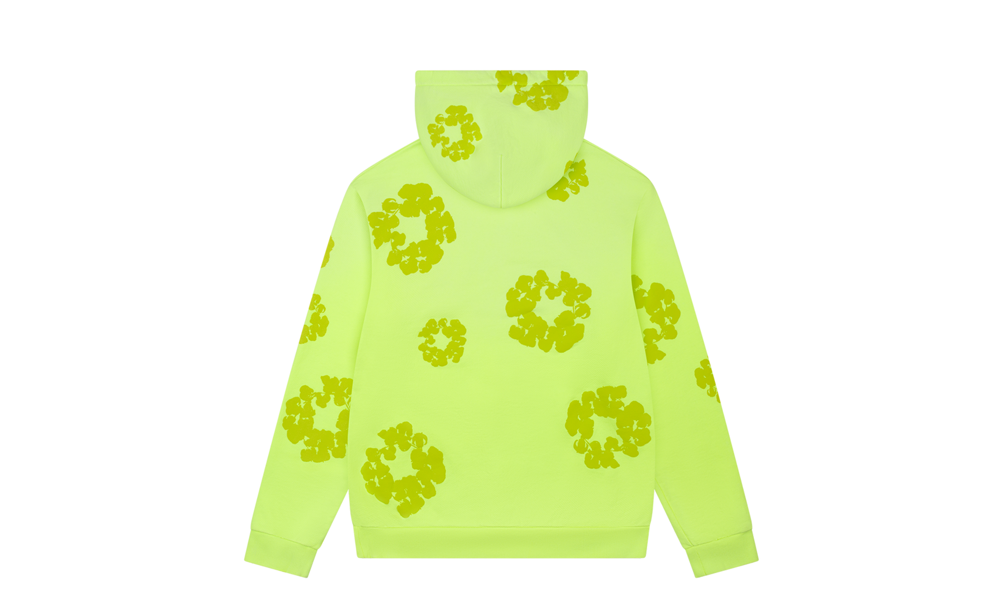 Mono Cotton Wreath Hoodie "Neon Green" DT110