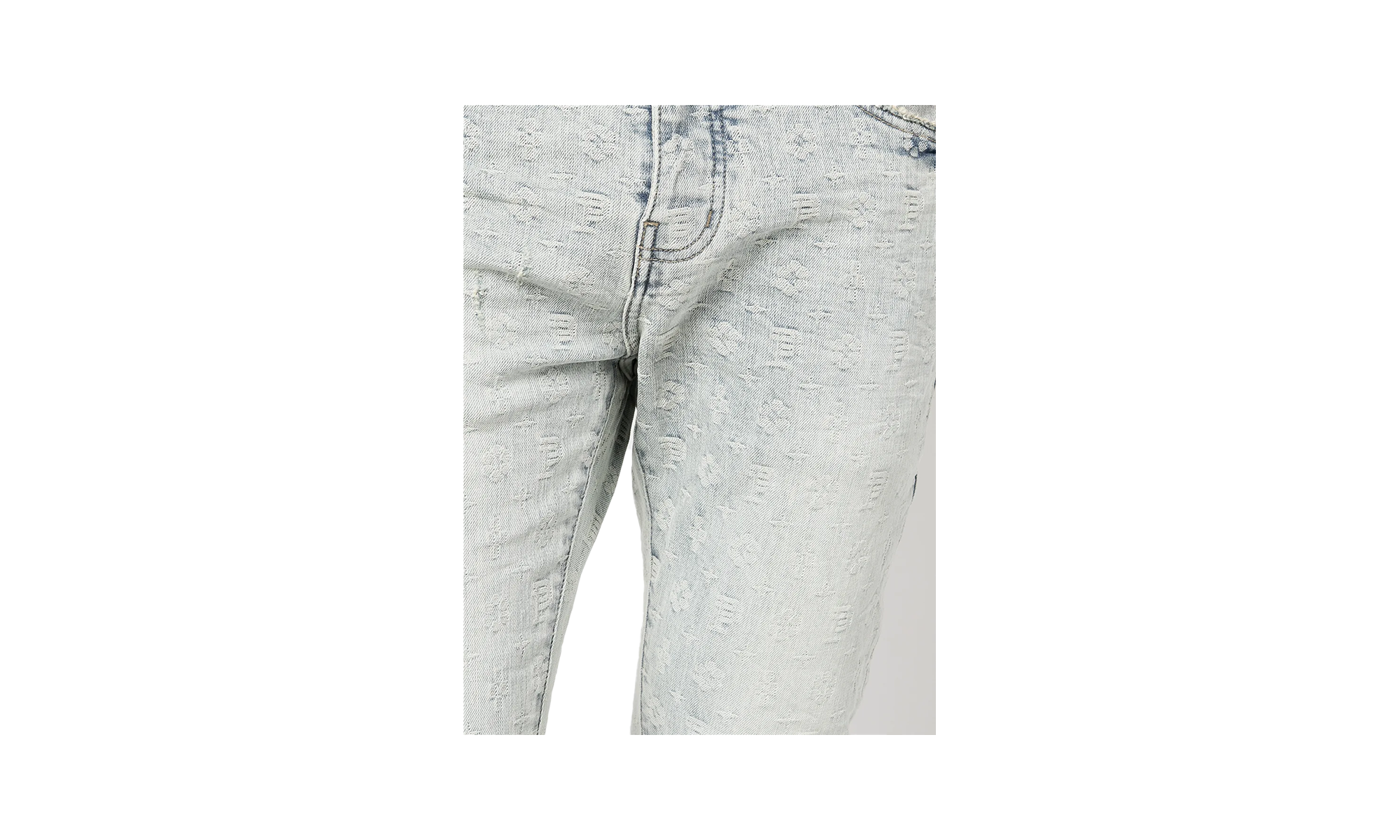 SUPERLIGHT INDIGO JACQUARD MONOGRAM "Blue" P001 SLIJ222