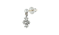TINY E CROSS EARRING DROP STERLING SILVER "SINGLE EARRING" CHRM0682