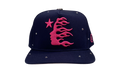 OG Logo Rhinestone Snapback Hat "Navy / Pink" HSR101