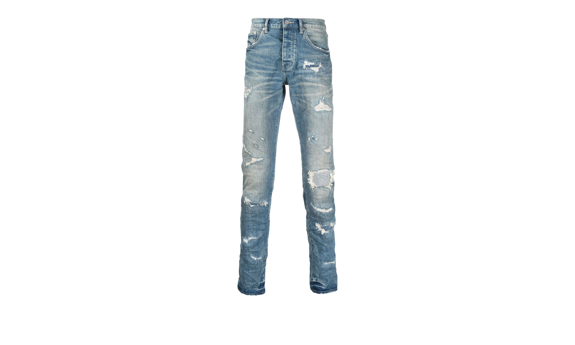 INDIGO HEAVY DISTRESS REPAIRS "Blue" P001 IHDR422