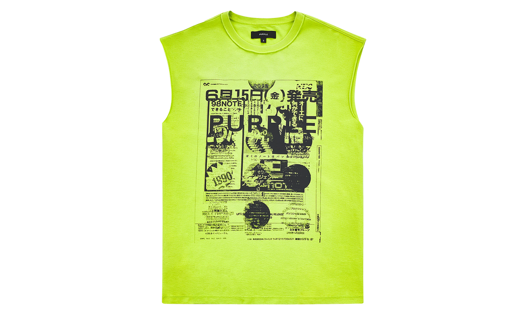 Good News Sleeveless Tee "Green" P103 TALC325