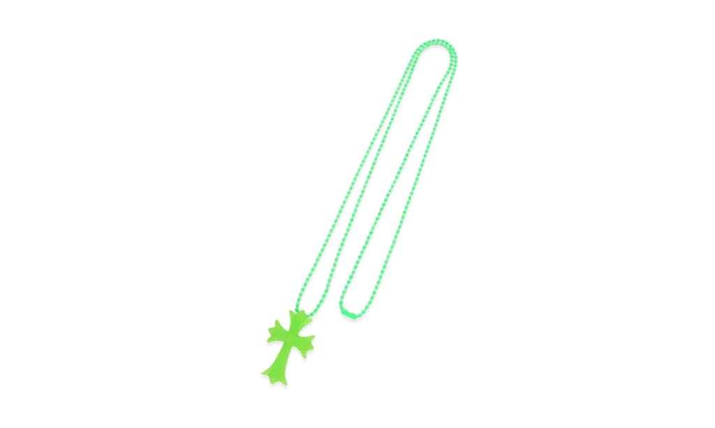Silicon Small CH Cross Necklace "Green" CHRM0485