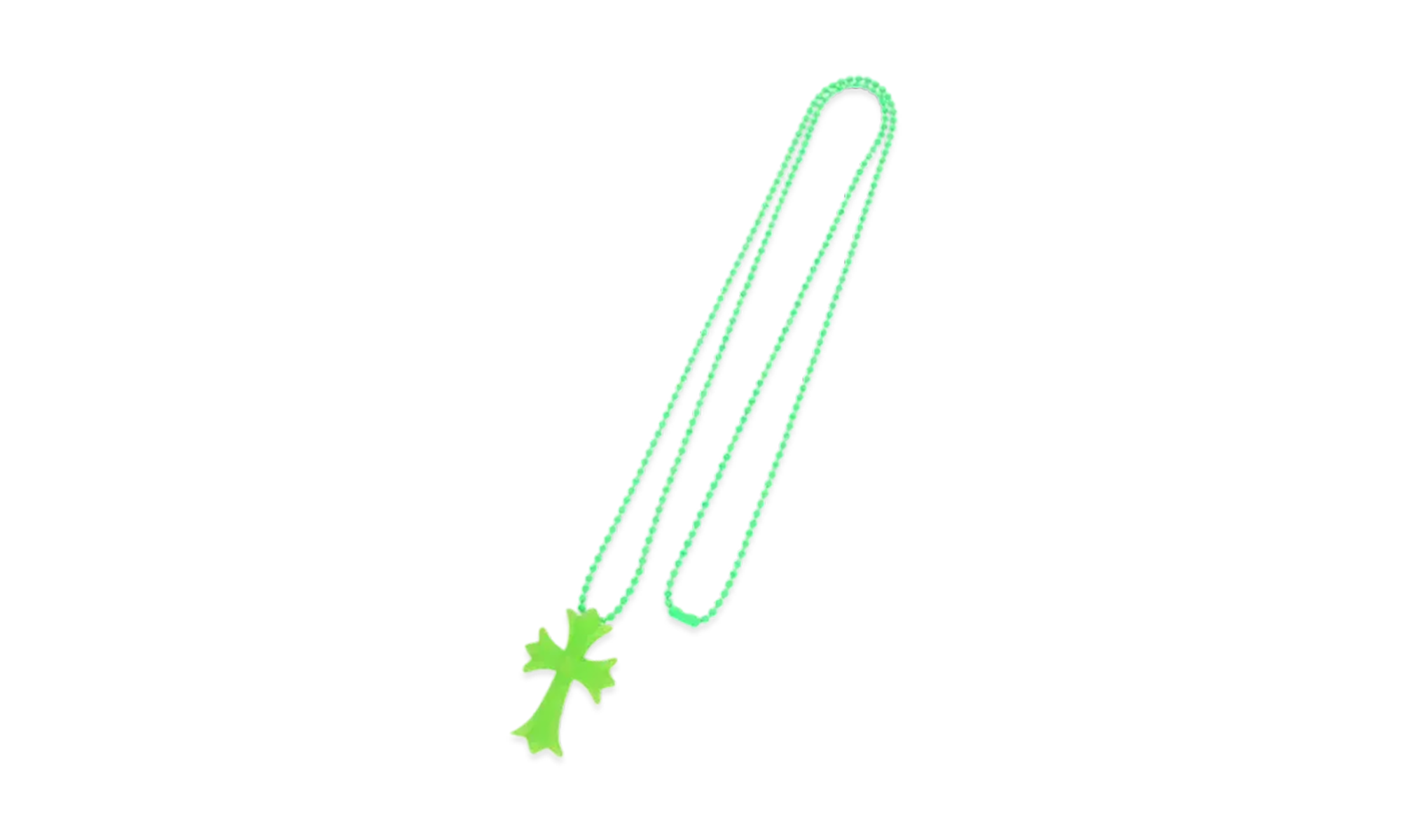 Silicon Small CH Cross Necklace "Green" CHRM0485