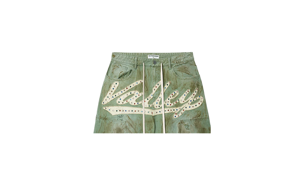 Green Skittle Jorts "Dirt/Green" VALE 06 012 GSJ GN