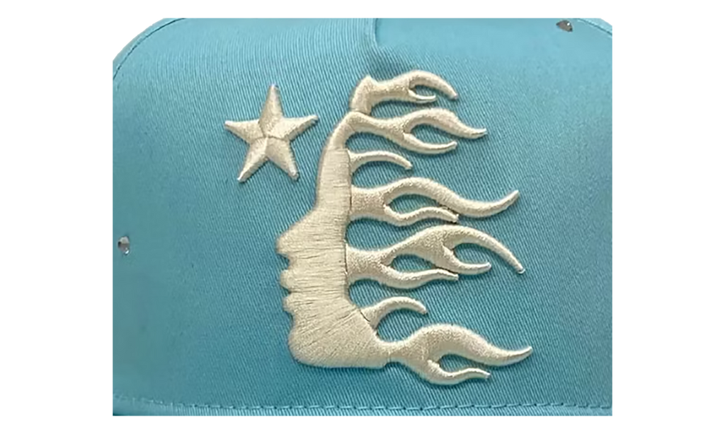 OG Logo Rhinestone Snapback Hat "Baby Blue" HSR103