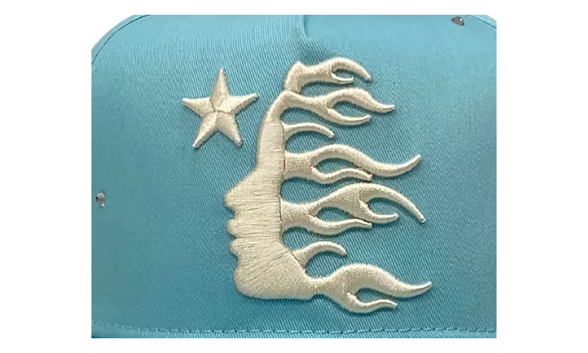 OG Logo Rhinestone Snapback Hat "Baby Blue" HSR103