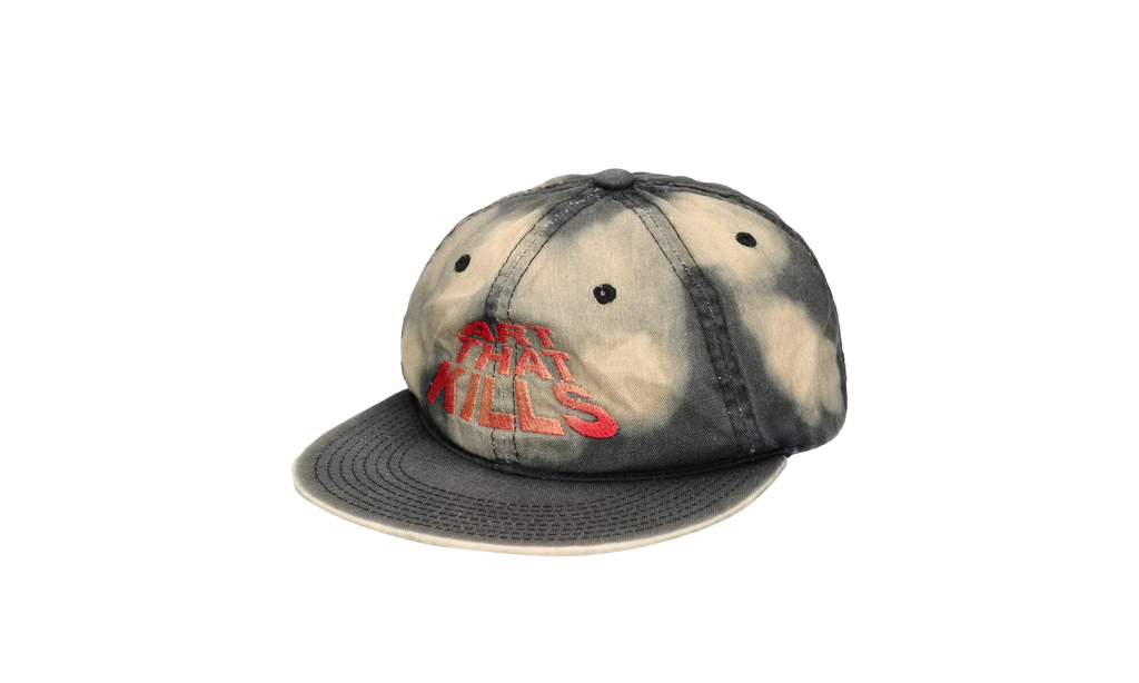 Art That Kills Trucker Hat "Sunfaded Black / Red" 294TYBD7