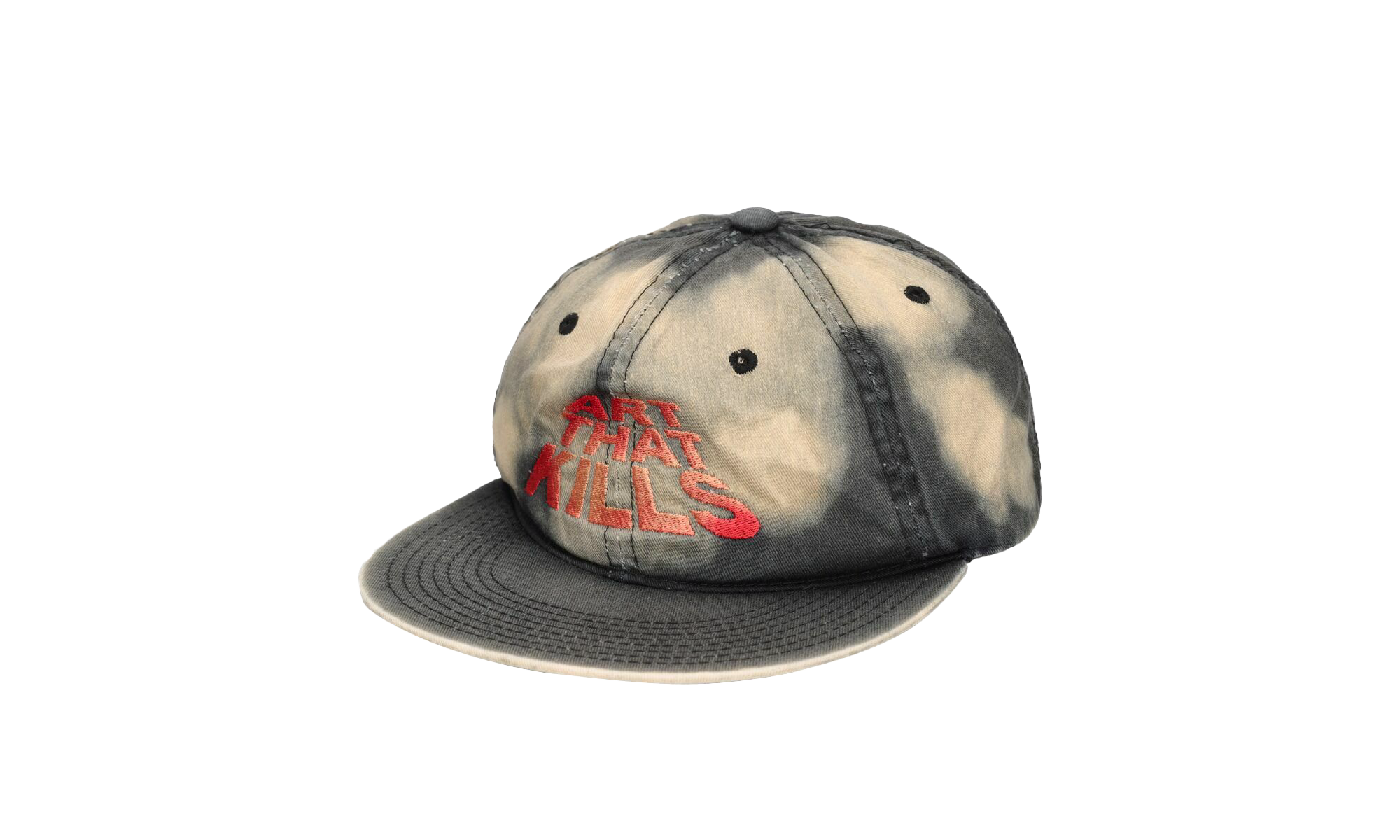 Art That Kills Trucker Hat "Sunfaded Black / Red" 294TYBD7