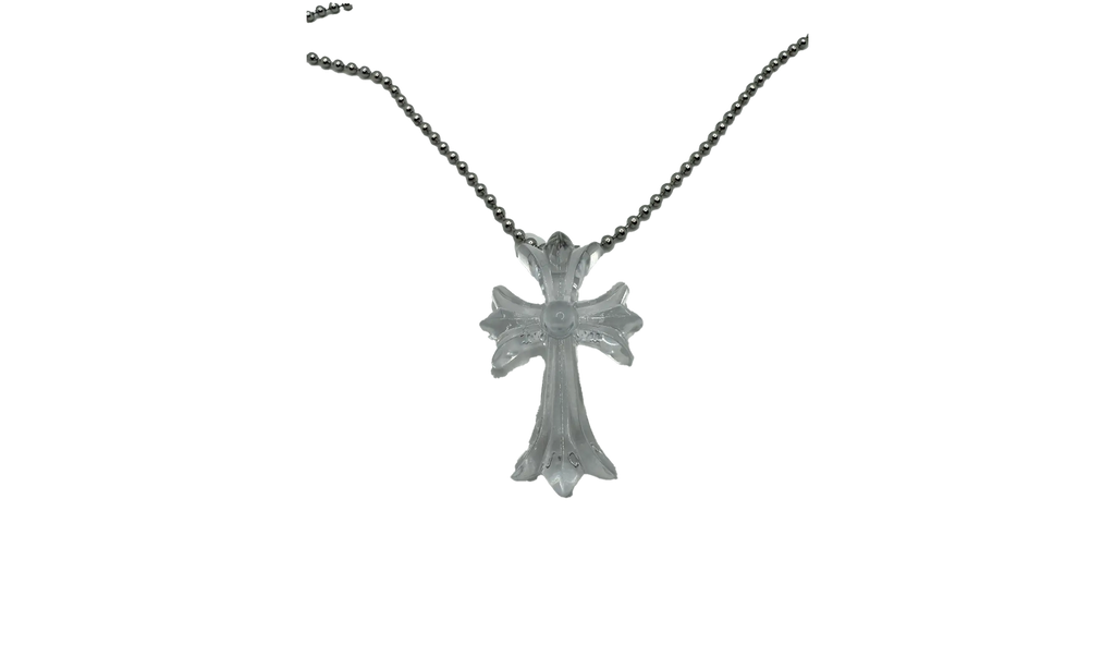 Silicone 30" Necklace "Clear" CHRM0468