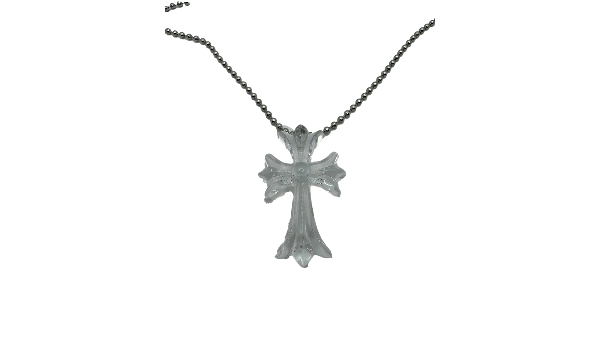 Silicone 30" Necklace "Clear" CHRM0468