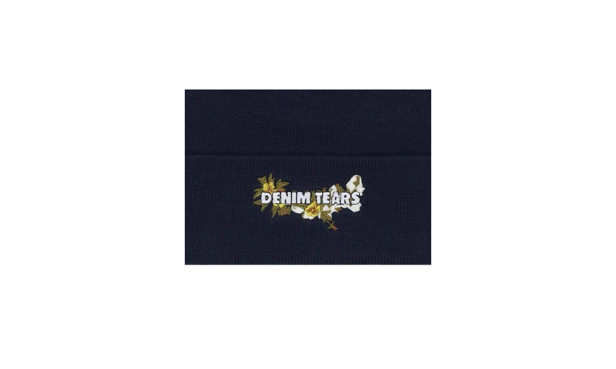 Floral Beanie "Navy" DT266