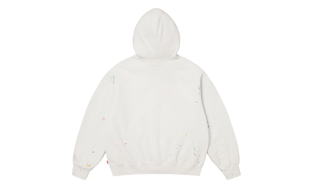 MM6 Maison Margiela Box Logo Zip Up Sweatshirt "SS26 - White" SU27171
