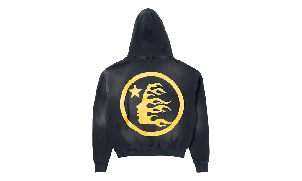 Hellstar No Guts No Glory Hoodie "BLACK" 9357 1FW230106NGNGH WASH