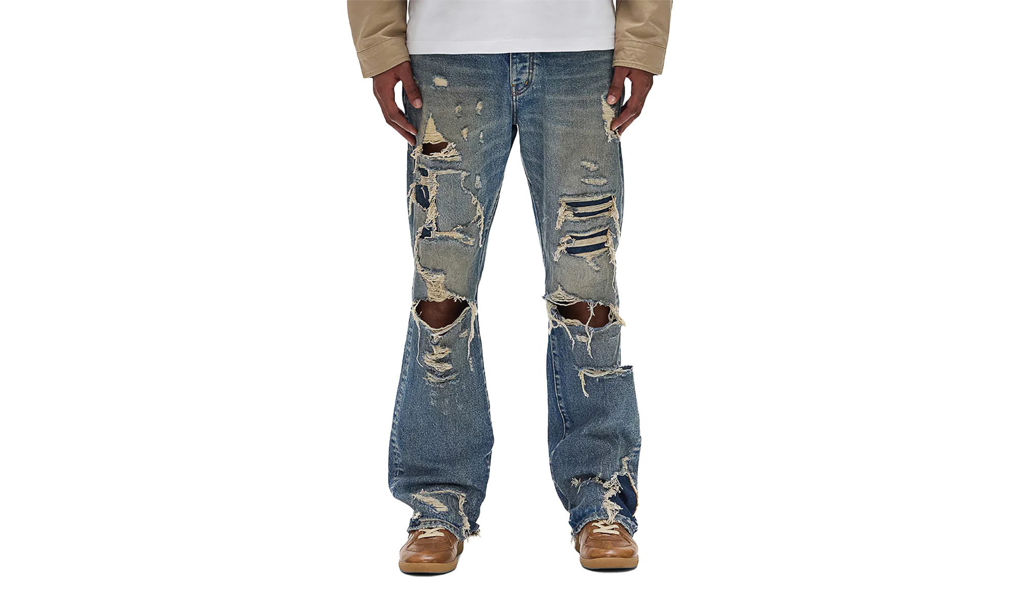 Dirty Repair Blowout Denim "Blue" P011 VTLG425
