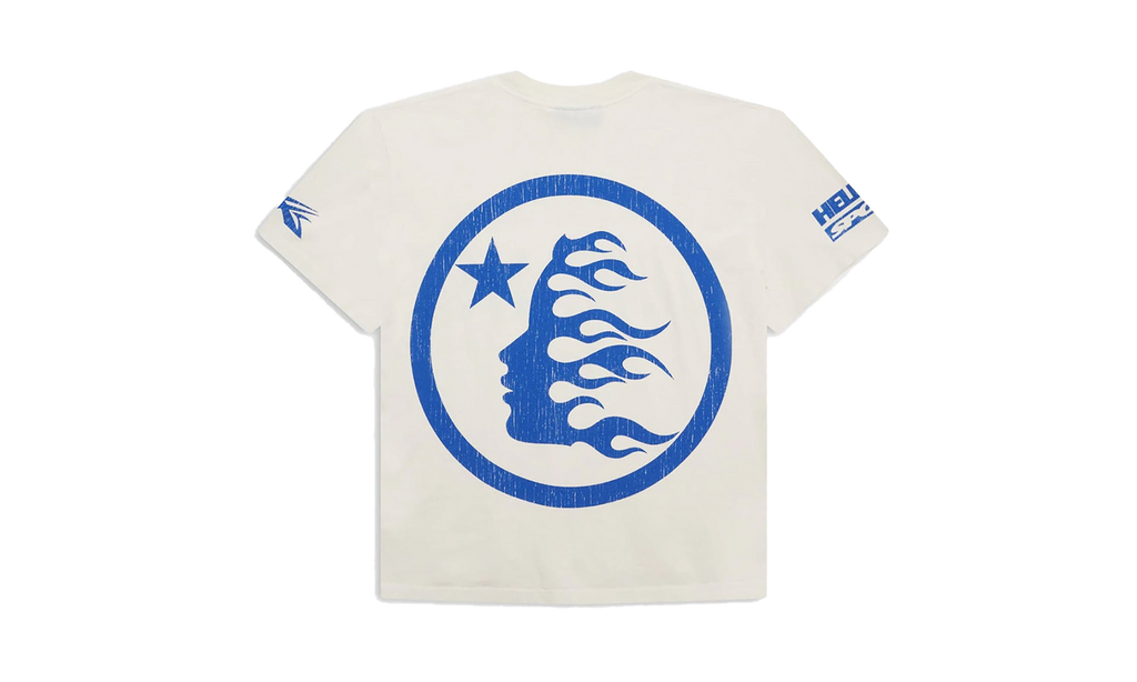 Hellstar Beat Us! T-Shirt "White/Blue" HSR060