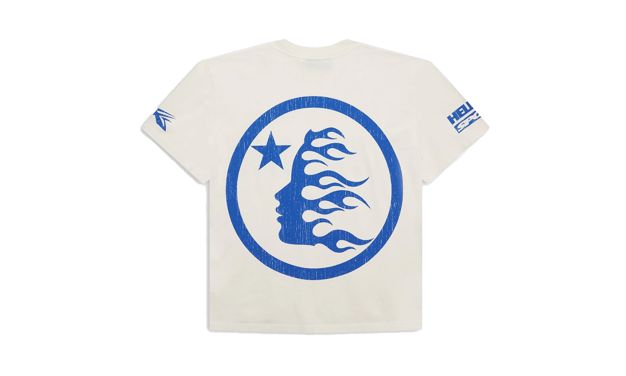 Hellstar Beat Us! T-Shirt "White/Blue" HSR060