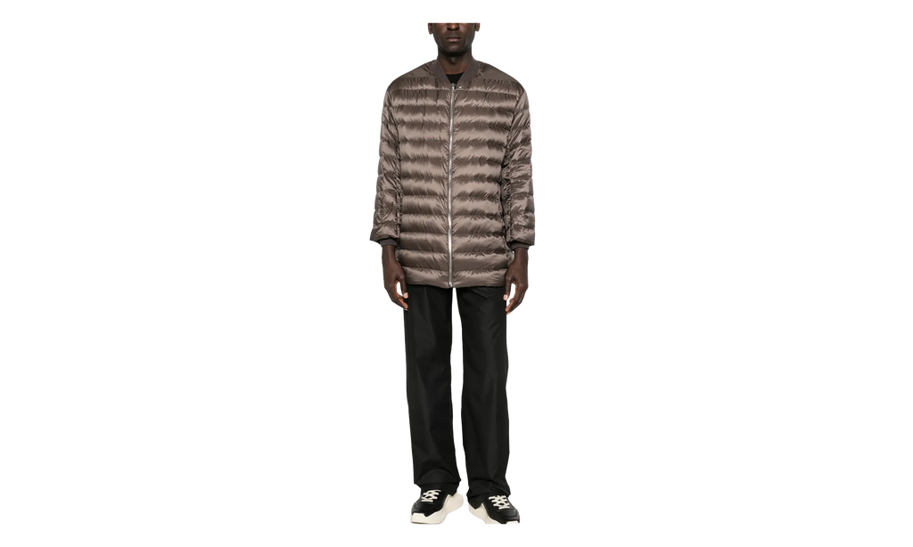 Rick Owens Woven Flight Parka Jacket "Dark Dust" MON35
