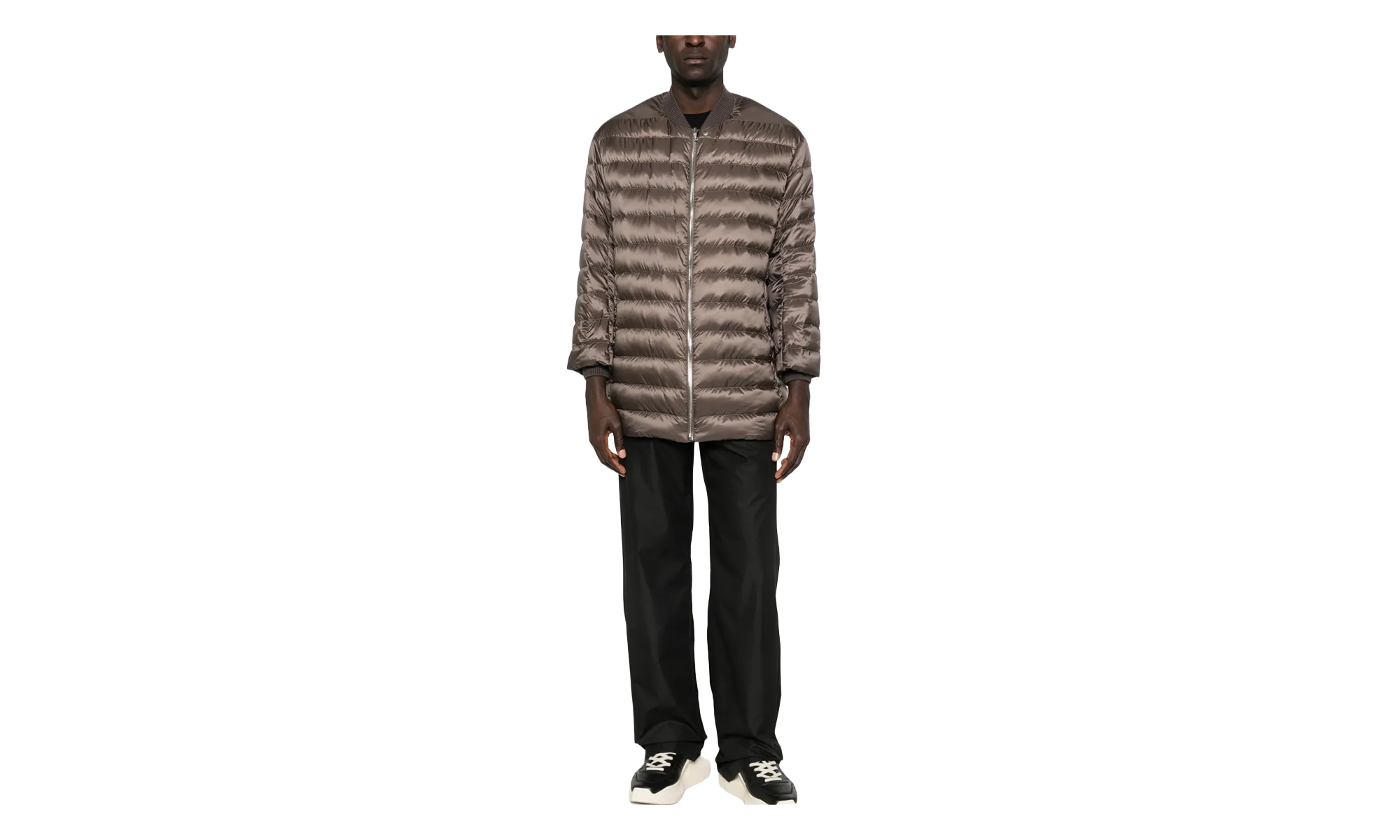 Rick Owens Woven Flight Parka Jacket "Dark Dust" MON35