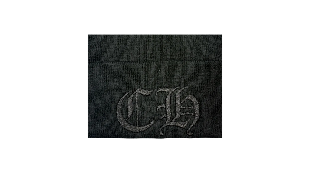 Embroidered CH Logo Beanie "Black/Black" CHRM0476