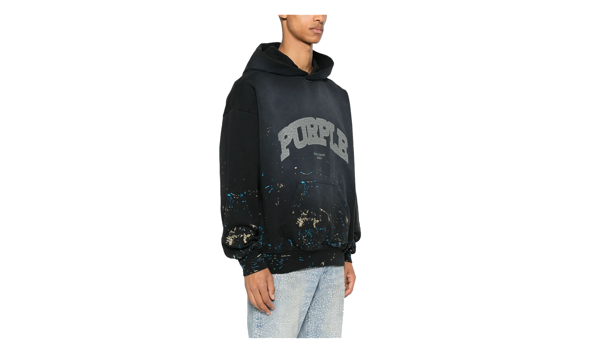 Brand Logo Print Hoodie "Black" P401 MFBS325