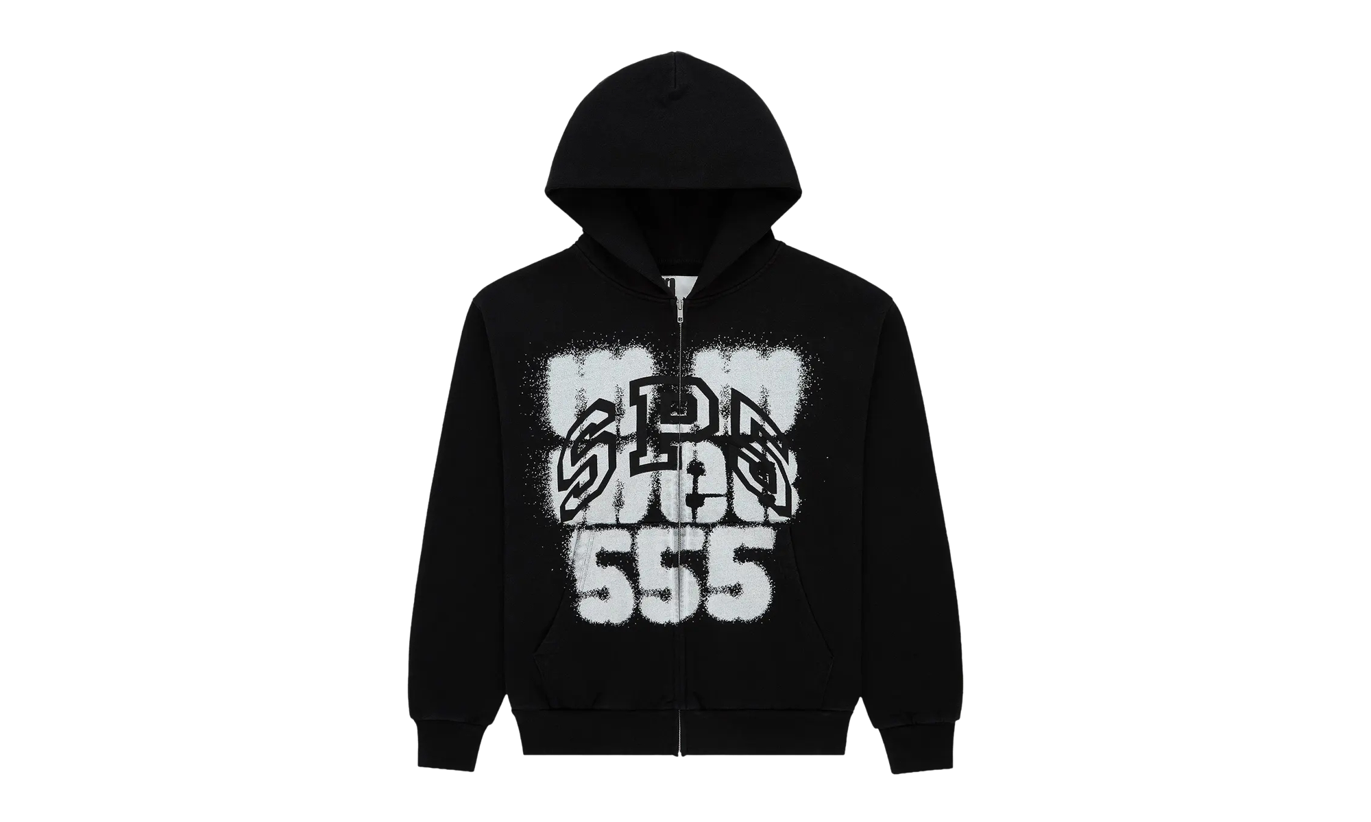 SP555 ZIP HOODIE "Black" SP5der300
