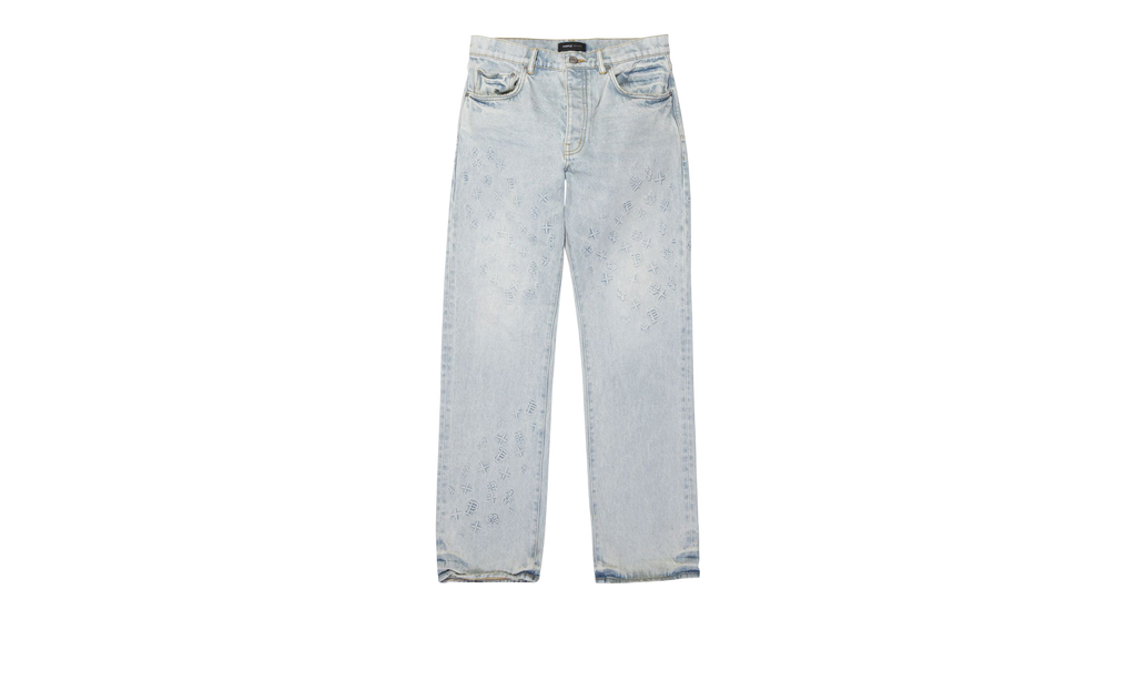 EMBOSSED DENIM "Blue" P011 EMJL423