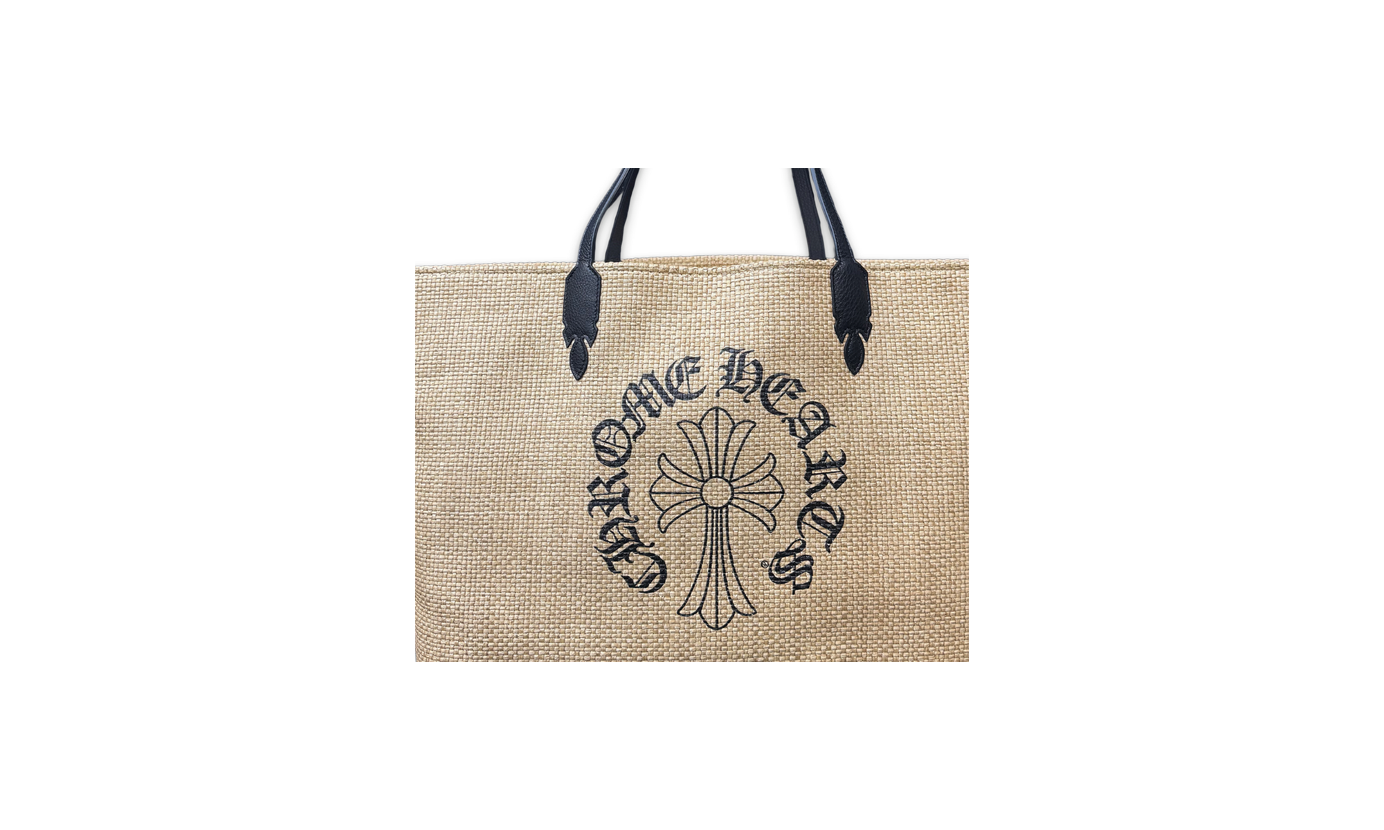 Medium Beach Cross Logo Tote Bag "Beige / Black" CHRM0630