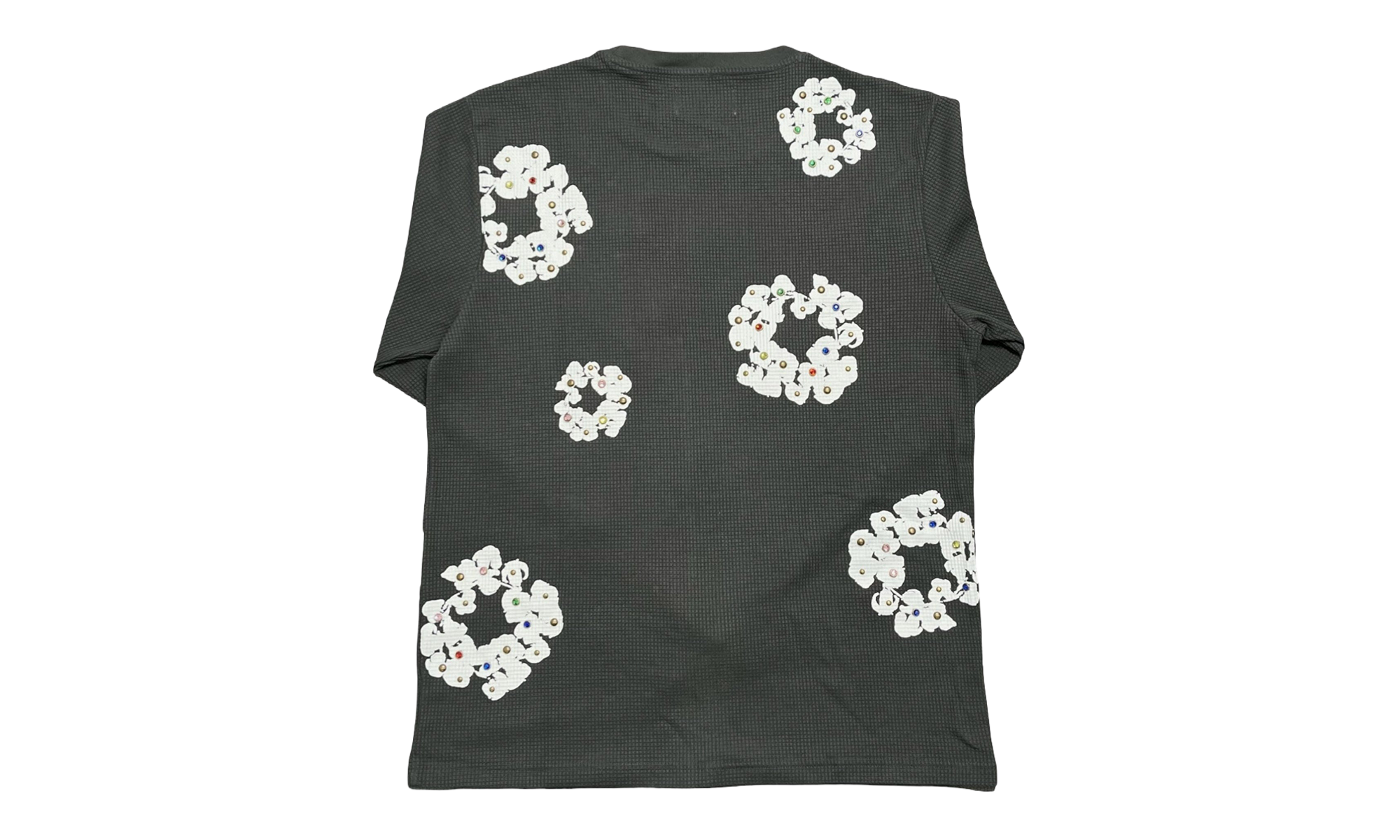 Rhinestone Cotton Wreath Thermal "Vintage Black" DT031