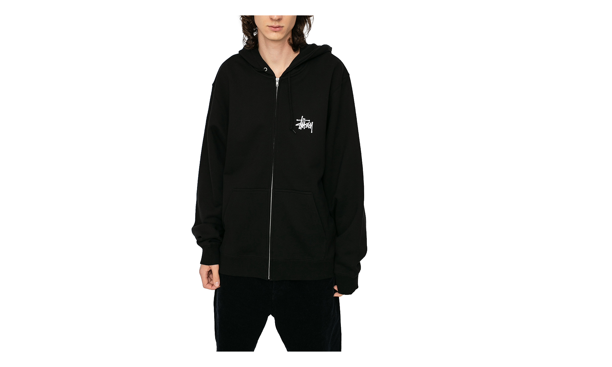 Basic Zip Hoodie "Black" 1974567 BLK