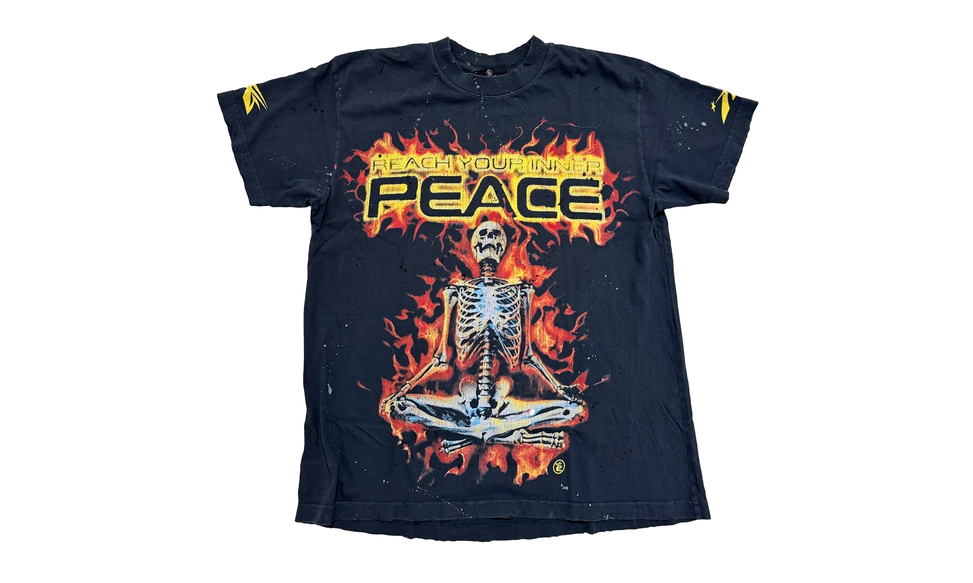 INNER PEACE SKELETON SS Tee "Black" HSR067