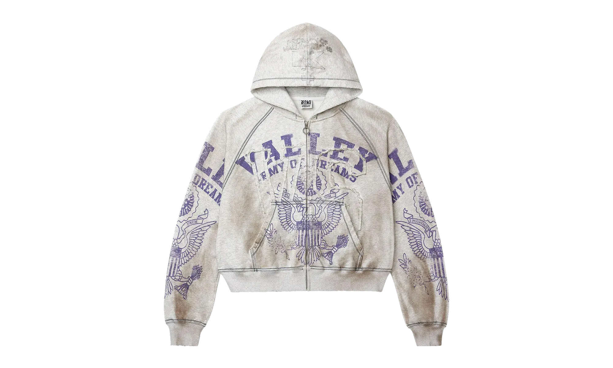 Army Zip Up "Dirt/Grey" HW227WTI