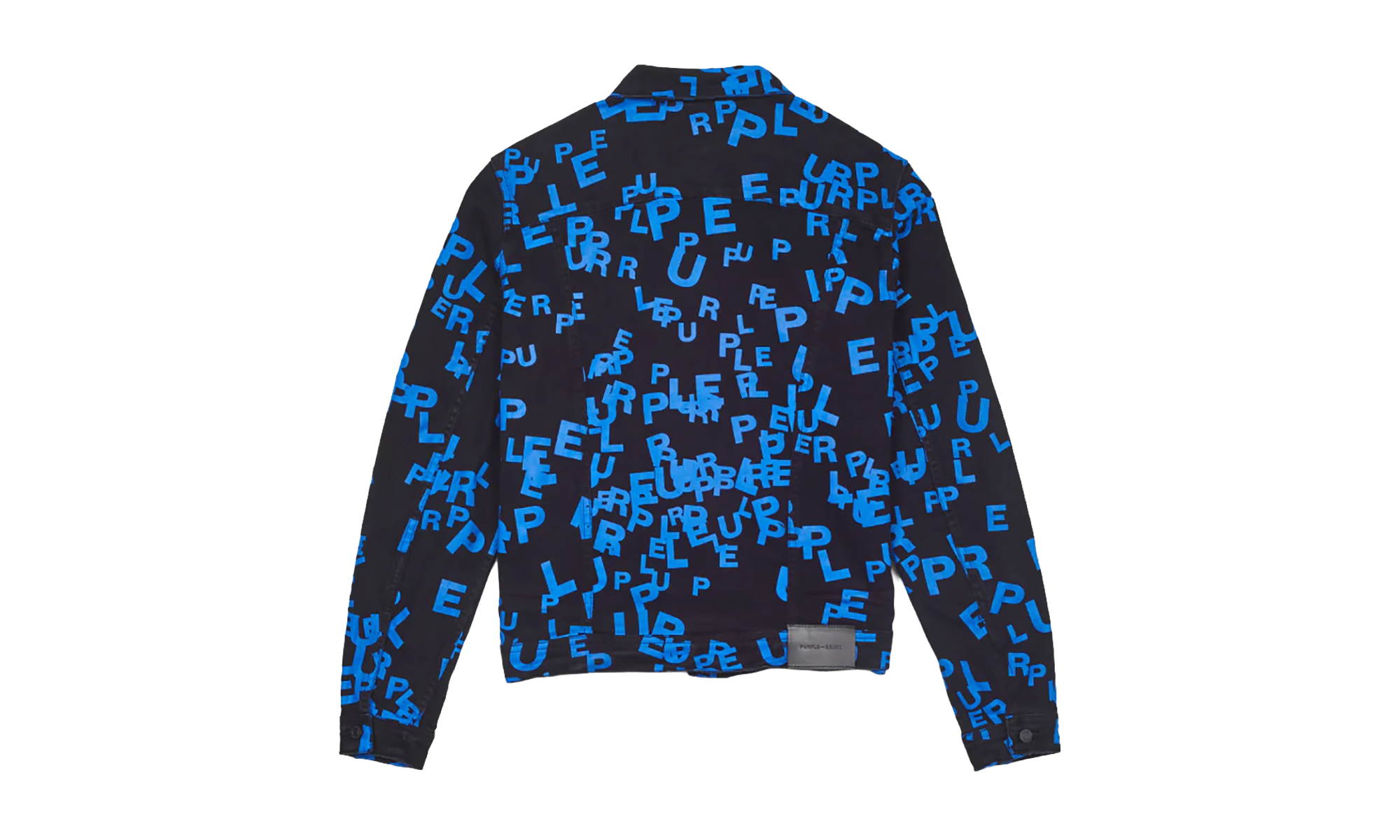 BLACK/BLUE LETTERS SCREEN PRINT TRUCKER "Black" P024 BBSP123