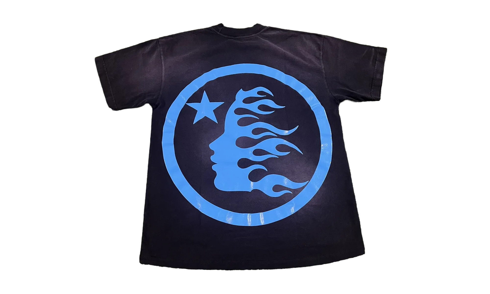 Classic Gel Print T-Shirt "Black / Blue" HSR149