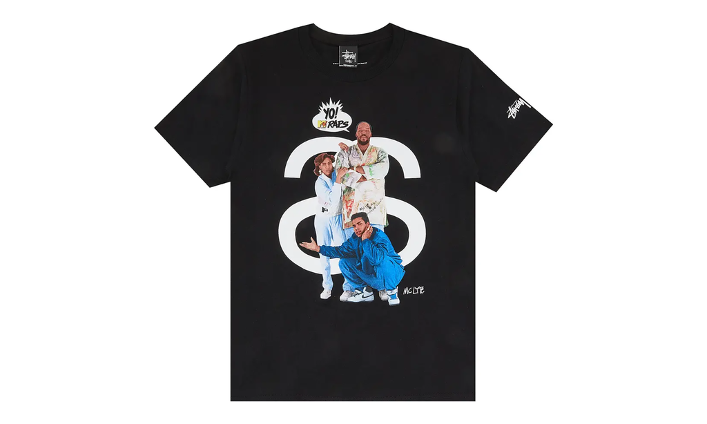 Deadstock Stussy MTV raps "Black" STUS316