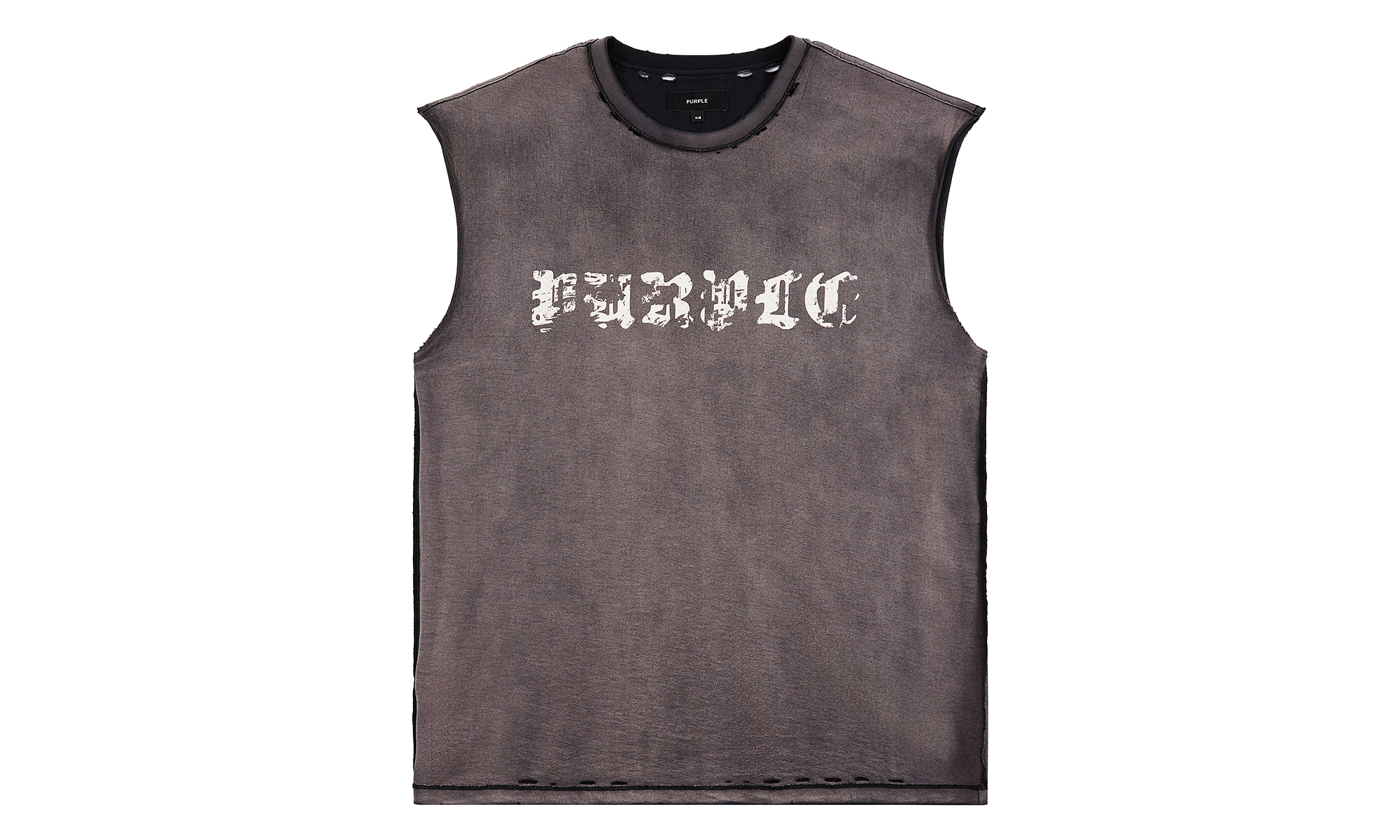 Worn Gothic Sleeveless Tee "Brown" P103 TBSP226