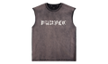 Worn Gothic Sleeveless Tee "Brown" P103 TBSP226