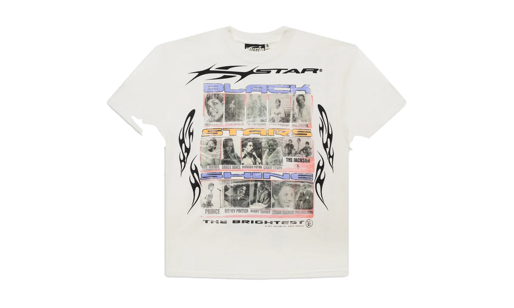 Black Stars T-Shirt "White" HSR044