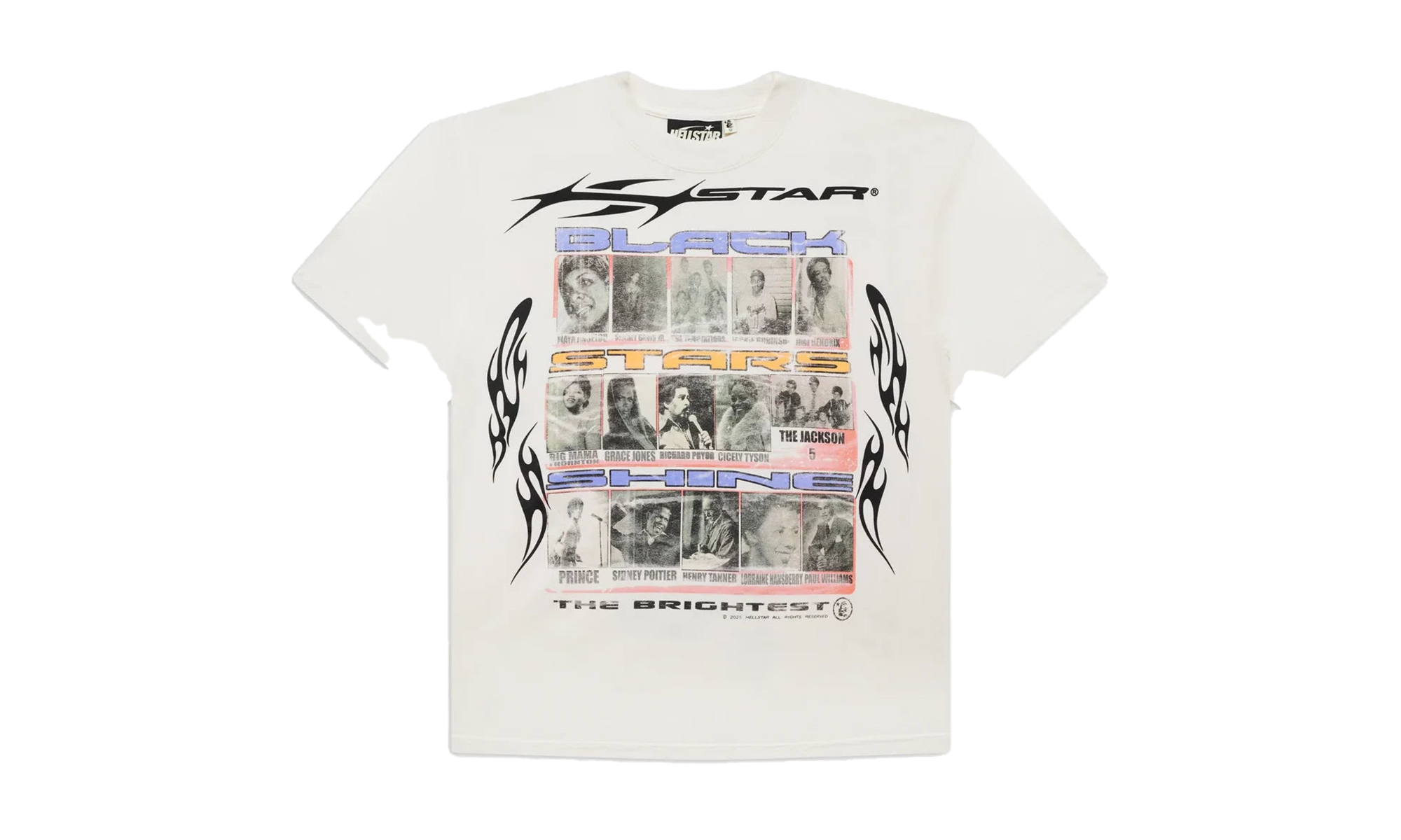 Black Stars T-Shirt "White" HSR044