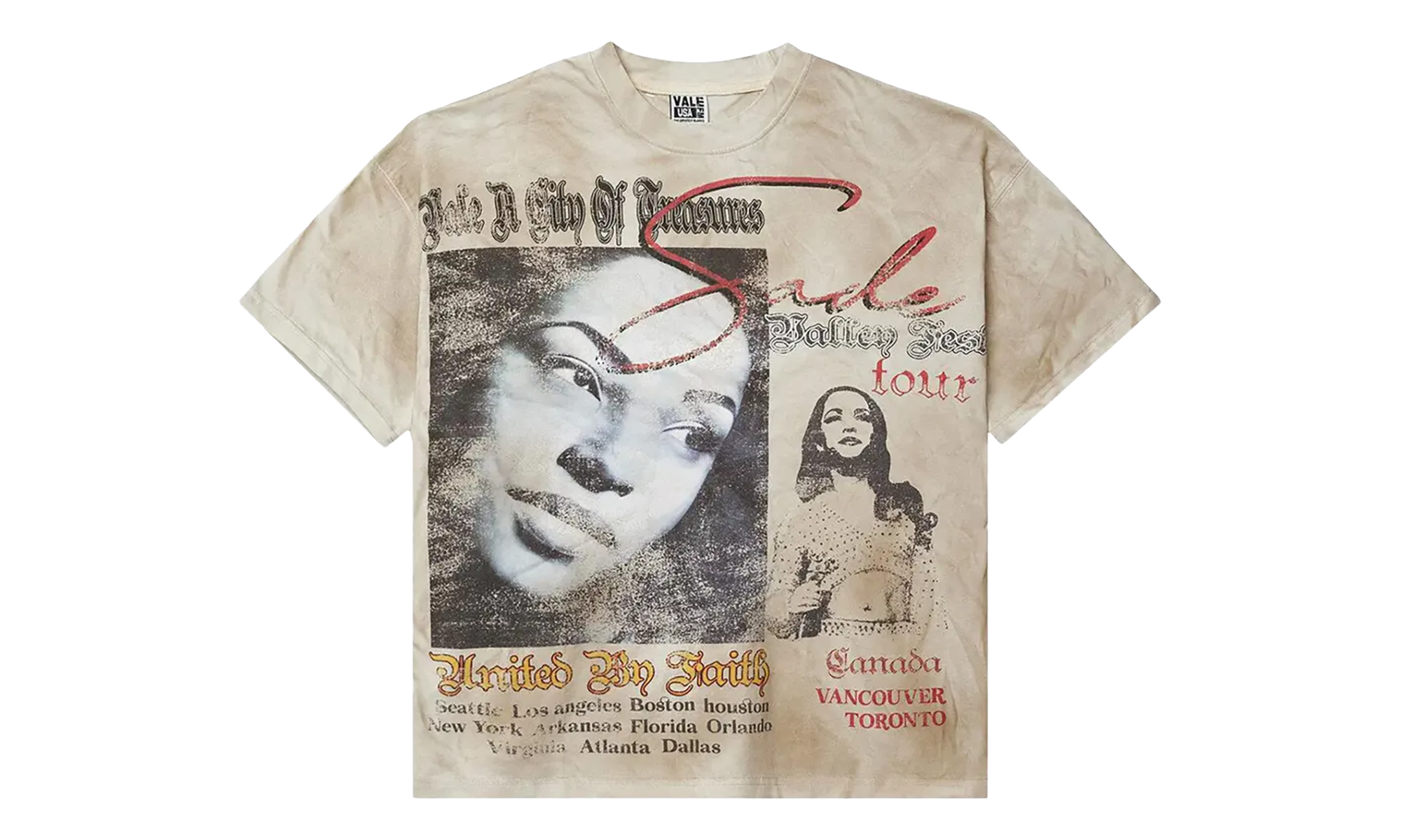 Forever Valley Tour Tee "Creme" VAL128